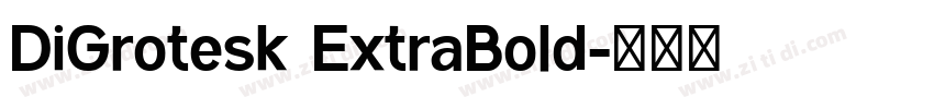 DiGrotesk ExtraBold字体转换